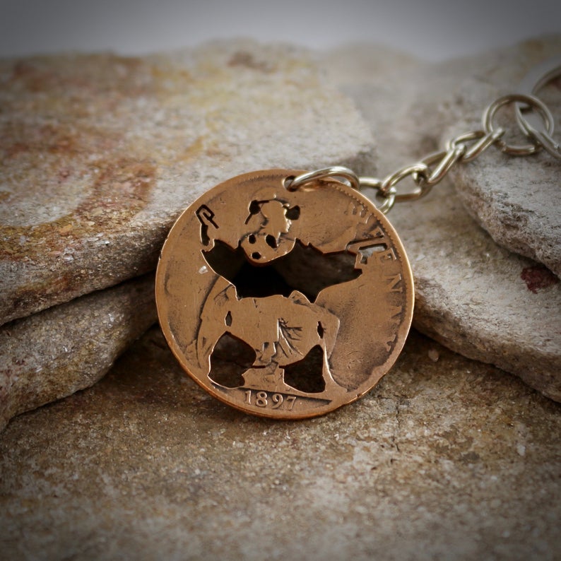 Banksy Shooting Panda Key Chain

