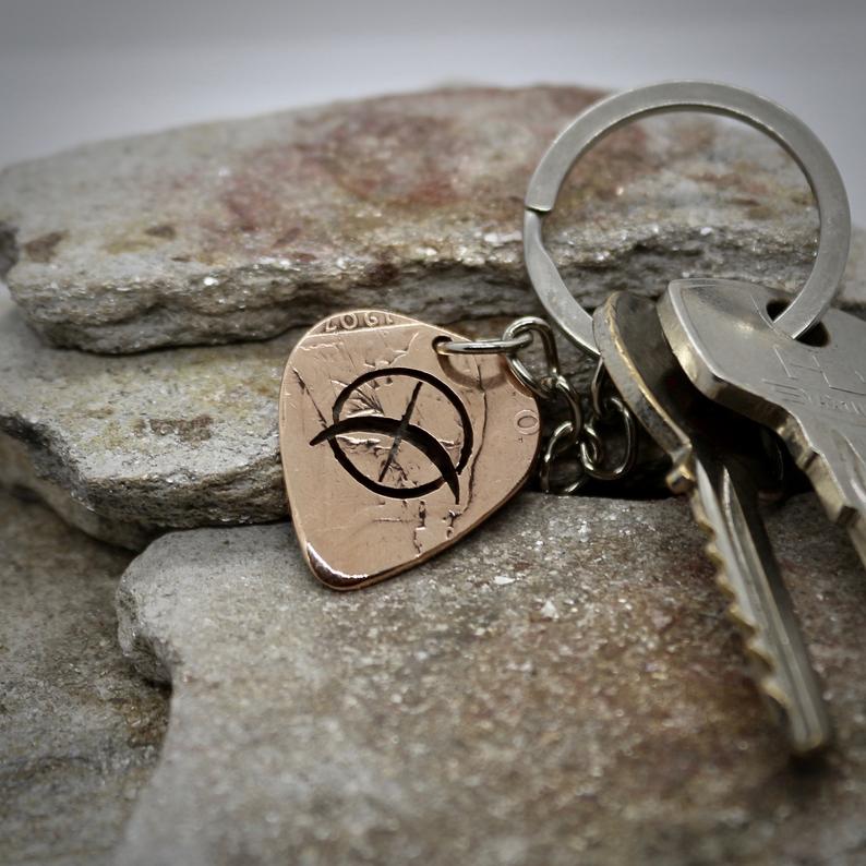 U2 Guitar picks, Coin Necklace, Plectrum Key Chain