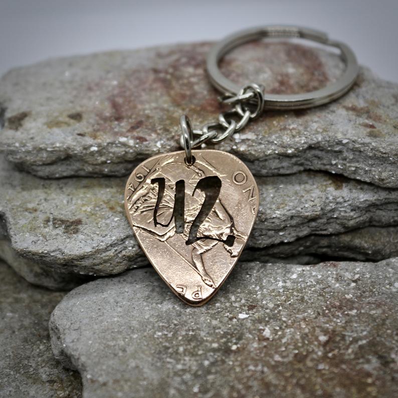 U2 Guitar picks, Coin Necklace, Plectrum Key Chain