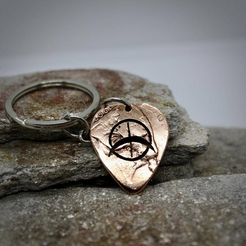 U2 Guitar picks, Coin Necklace, Plectrum Key Chain