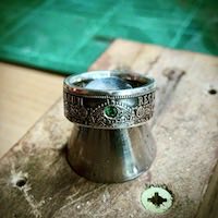 half crown coin ring